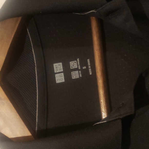 Men polo black uniqlo Dry-ex Odor Control - Picture 2 of 2